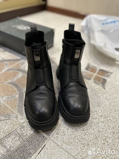 Полусапоги женские зимние натуральная кожа