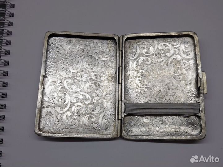 Серебряный порсигар 800проба Европа