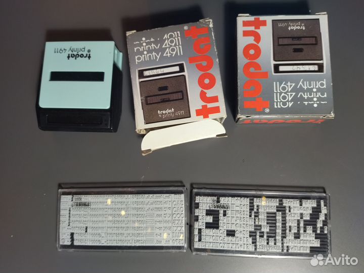 Штамп с кассой букв