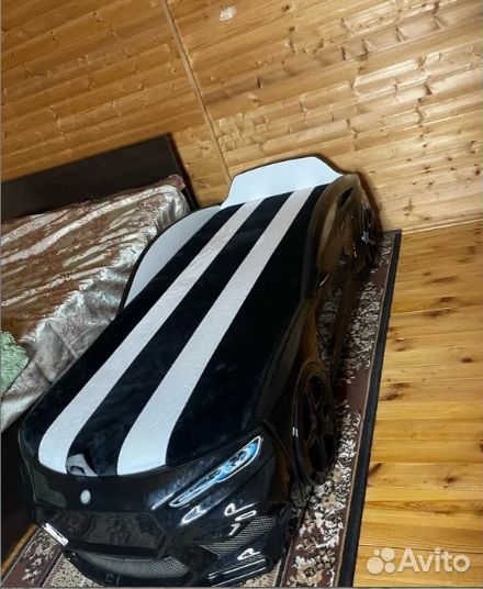 Детская кровать машина с матрасом Новая