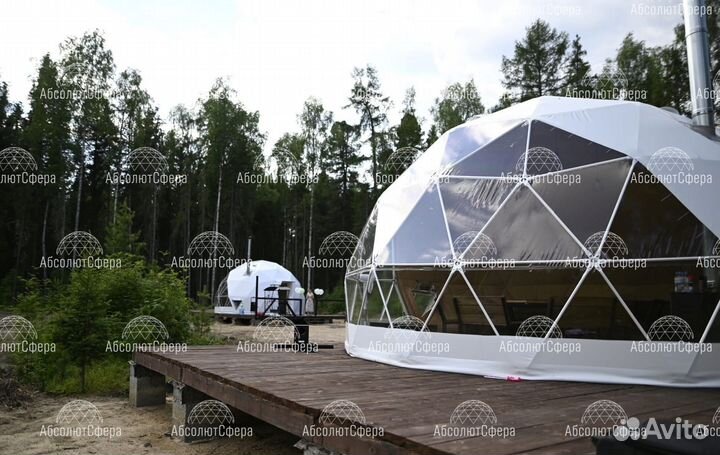 Геокупол D5. Утепленный шатер для глэмпинга. Юрта