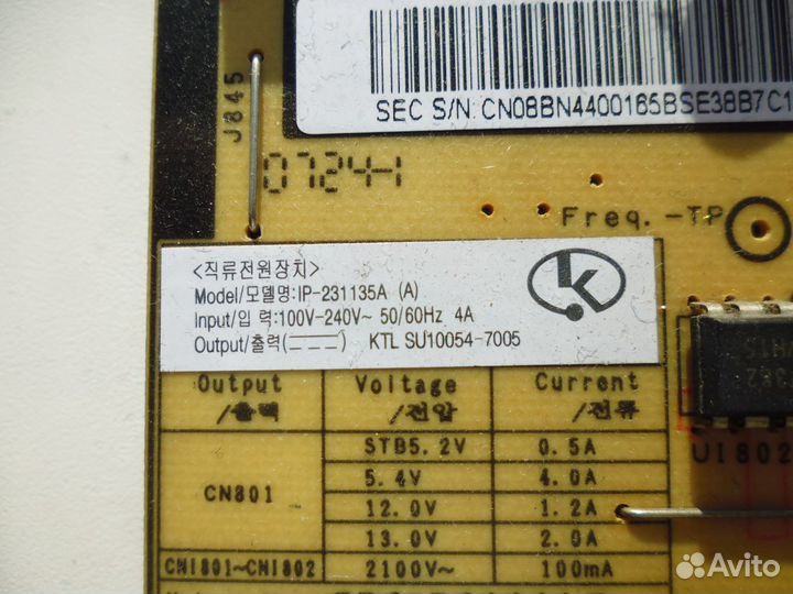 Блок питания от Samsung LE40R81B