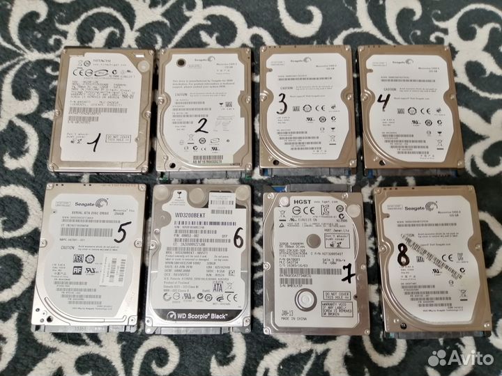 Жесткие диски HDD 2.5 120Gb/160Gb/250Gb/320Gb