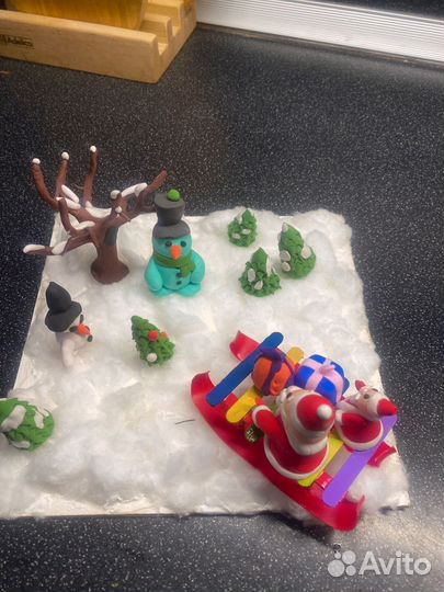 Поделка в садик новый год