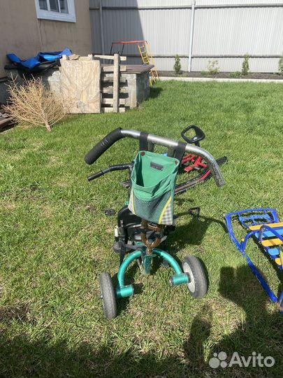 Детский велосипед с родительской ручкой