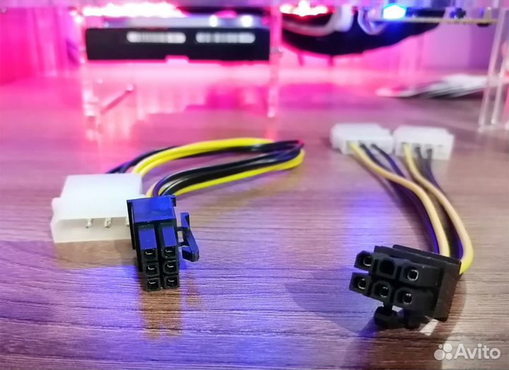 Переходники разветвители для видеокарт 8pin 6pin