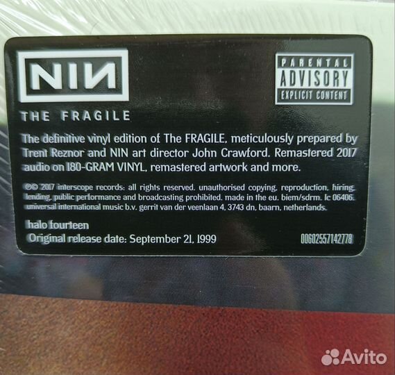 Nine Inch Nails - The Fragile 3LP
