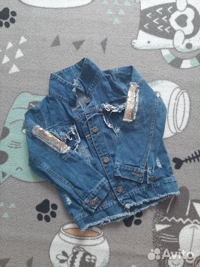Джинсовая куртка для девочки
