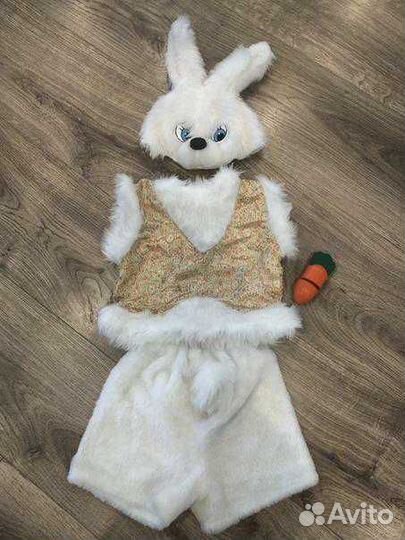 Новогодний костюм зайчика на 3-4 года