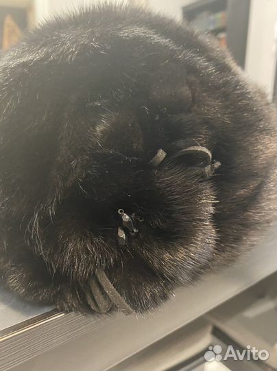 Норковый берет мягкий