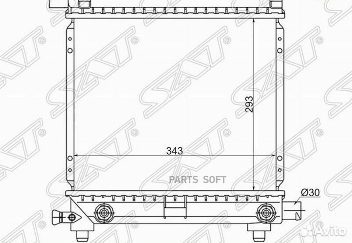 Радиатор Mercedes-Benz E-Class 84-95 / 190 82-94