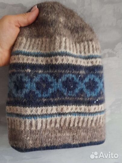 Шапка бини 54р-р зимняя двухслойная