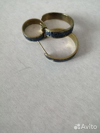 Серьги, кольцо цирконий