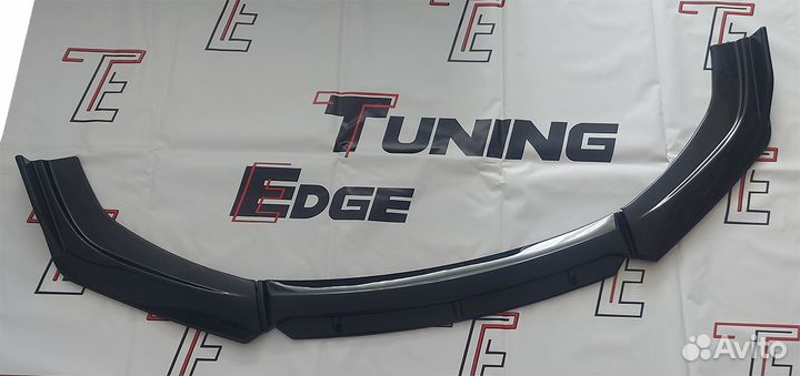 Сплиттер переднего бампера универсальный