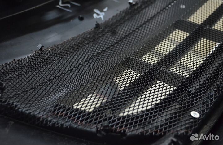 Сетка декоративная черная,1000х250мм, ячейка ромб