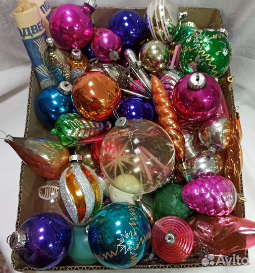 СССР елочные игрушки по 50р/шт. реальные цены