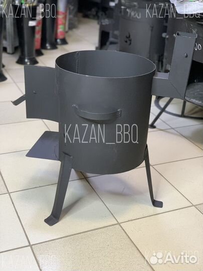 Печь для казана с трубой