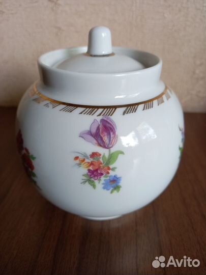 Сахарница СССР +2 чашки