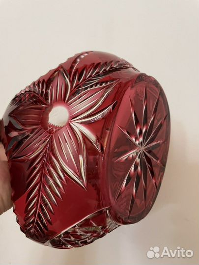 Цветной хрусталь накладной винтаж Германия