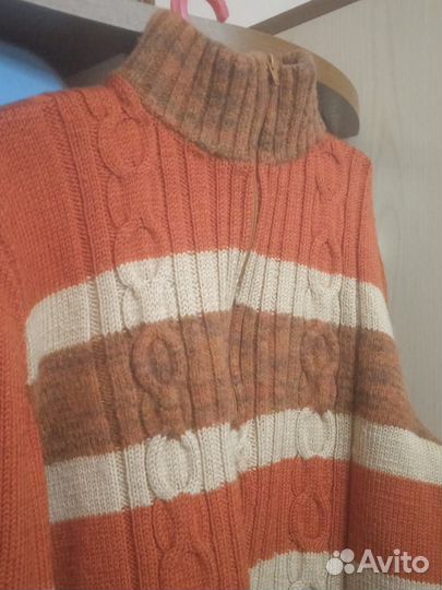 Свитер мужской вязаный ручной работы размер 52-54