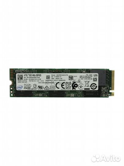 Жесткий диск 1 тб ssd Intel 660P ssdpeknw010T8X1