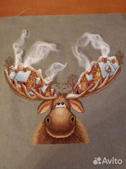 Набор для вышивания Рождественский лось