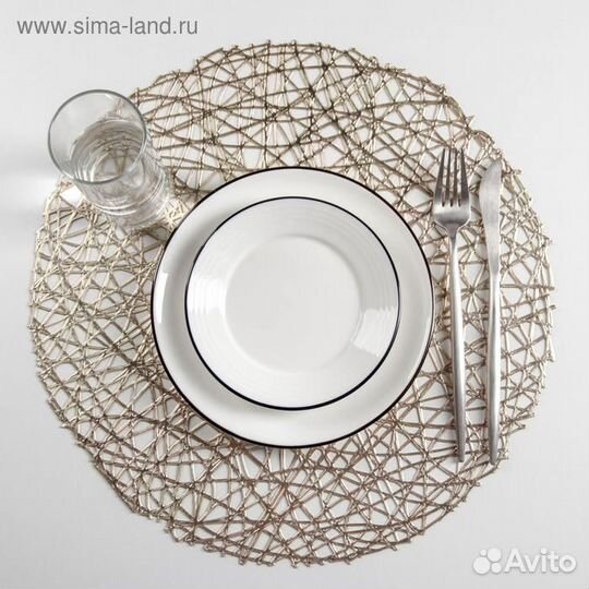 Набор салфеток сервировочных на стол Доляна «Паути