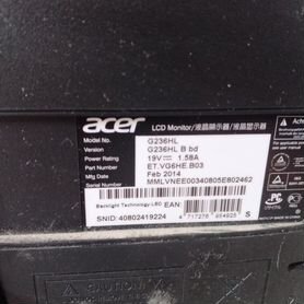 Монитор acer g236hl