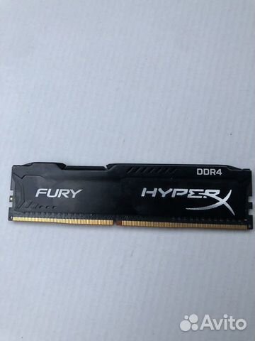 Оперативная память ddr4 hyperx fury 4 gb