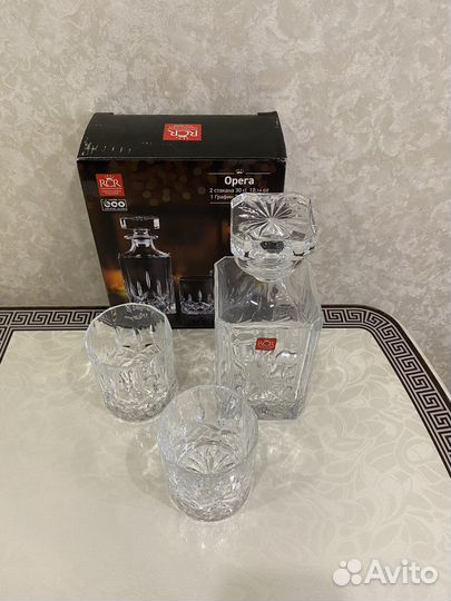 Наборы для напитков, хрусталь, новые