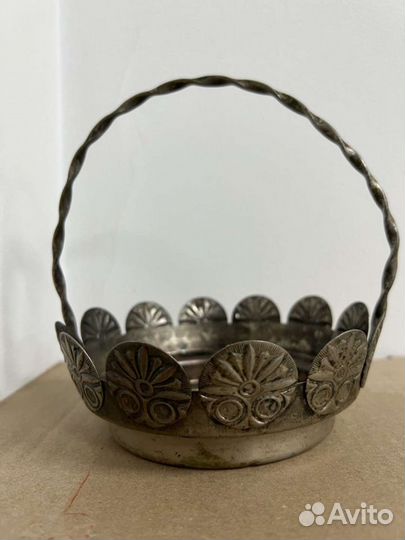 Конфетница Мельхиор СССР Винтаж