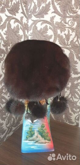 Шапка норковая женская