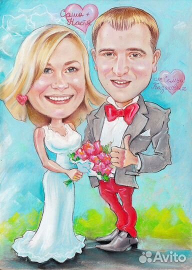 Лучший подарок, это портрет или шарж для любимых