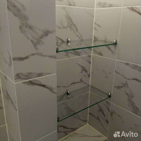 Стеклянные полки по вашим размерам и эскизам