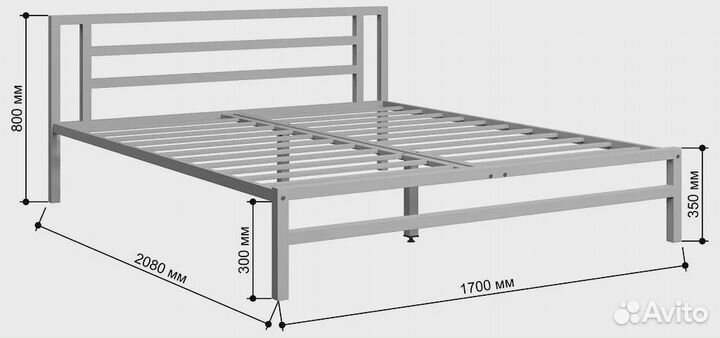 Двуспальная кровать Титан 160*200
