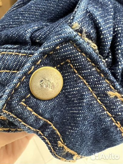 Джинсовая блузка zara оригинал XL