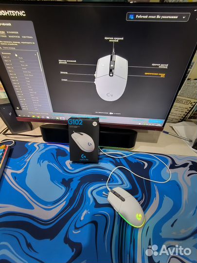 Игровая мышь logitech g102 lightsync