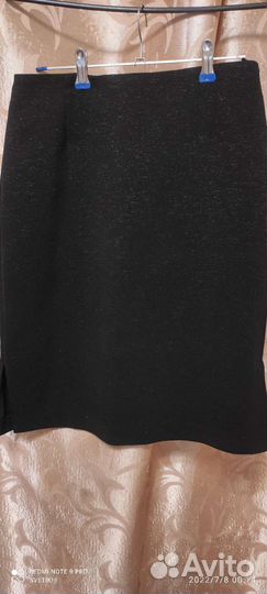 Юбка женская, б/у, цвет чёрный