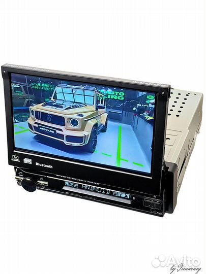 Авто магнитола андроид один дин выдвижной экран