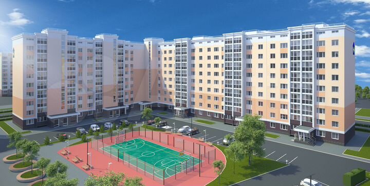 2-к. квартира, 55 м², 1/9 эт.
