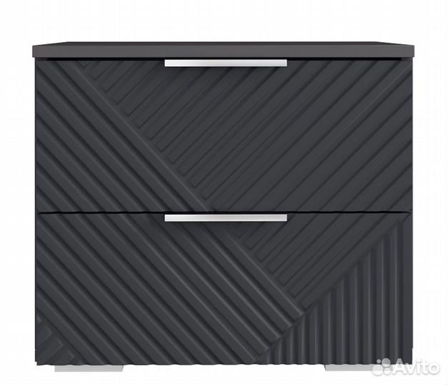 Тумба прикроватная Салерно NEW 2 графит