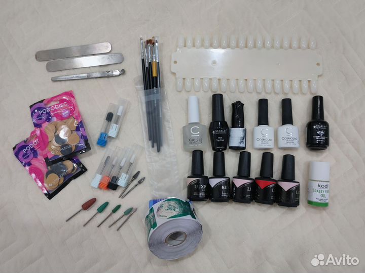 Маникюрный набор, гель лак люксио