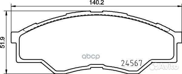 Колодки тормозные дисковые перед NP1055 NIS