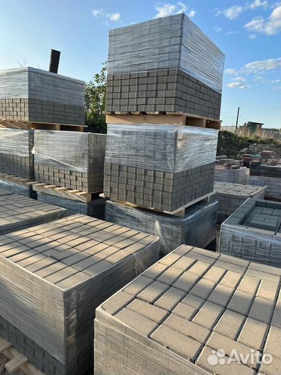 Тротуарная брусчатка 100х200х6 серая