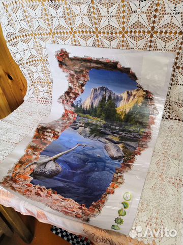 Наклейка на стену 3D