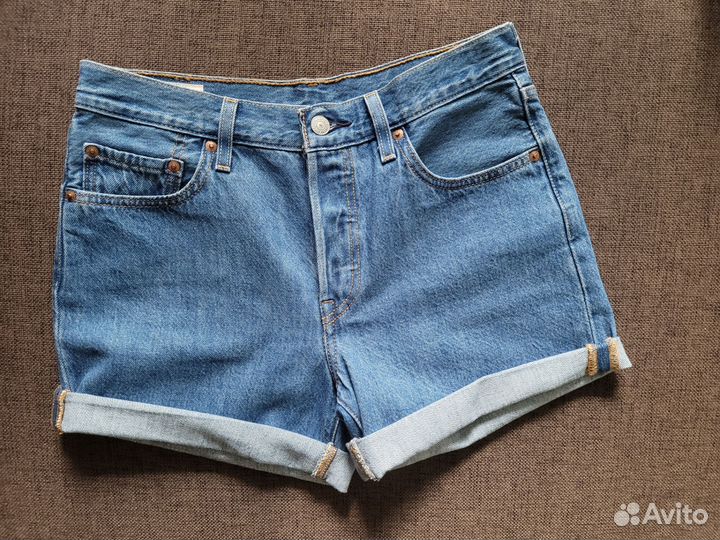 Шорты levi's 501 long 27разм