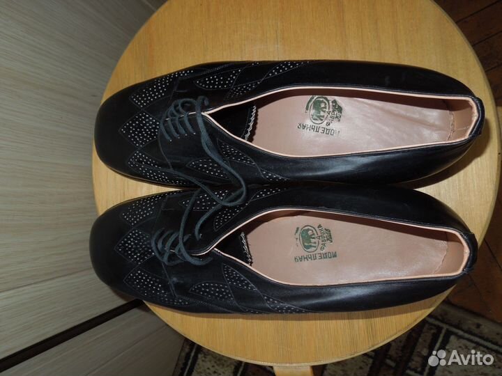 Ботинки ретро 40-50гг Новые кожа