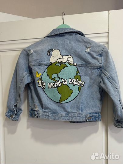 Джинсовка для девочки zara, 128 размер