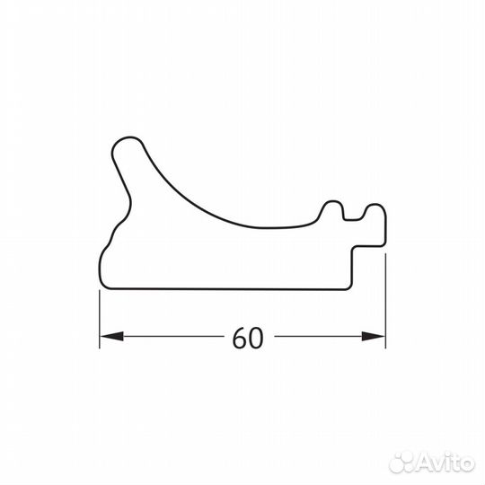 Зеркало Evoform Octagon BY 7438 66x66 белый с сер