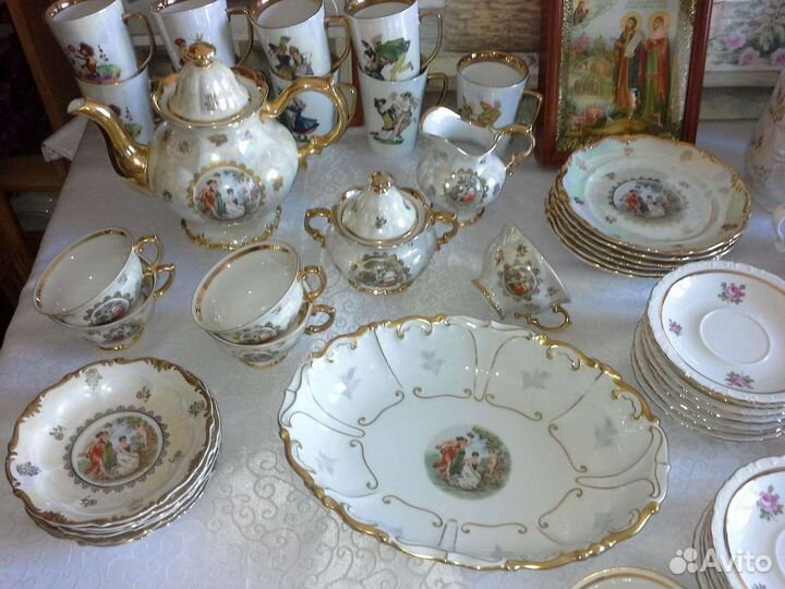 Чашка ваза блюдо фарфор германия тарелка шкатулка